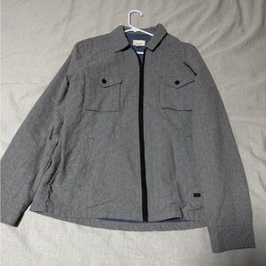 Society Men's Charcoal Gray Shirt Jacket
